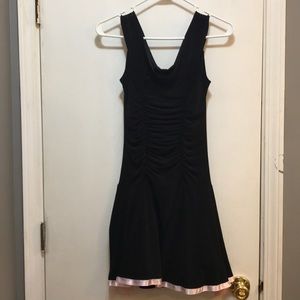 Taboo LBD with pink trim/tulle in skirt, size M